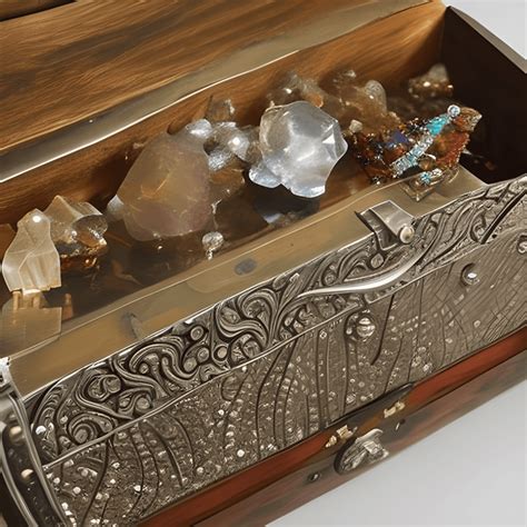 Digital Graphic Crystals Treasure Chest Crystal Hyper Realistic