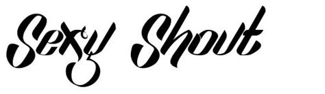 Sexy Shout Font By Fey Design Fontriver