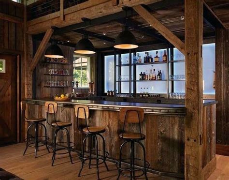 Mini pizzas topped with mini pepperoni = win. Top 60 Best Rustic Basement Ideas - Vintage Interior Designs