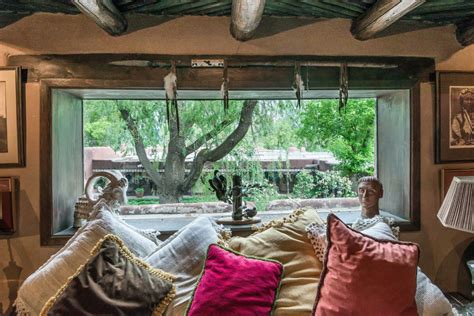 Eclectic Adobe Hacienda Filled With Southwestern Art Asks 45m Adobe