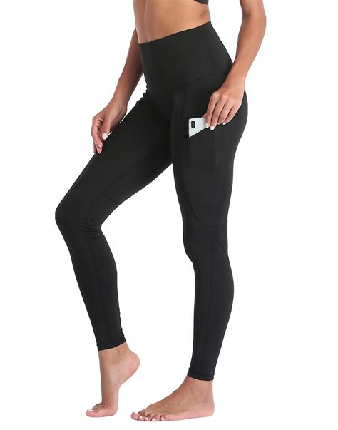 Hde Yoga Pants With Pockets For Women High Waisted Tummy Control