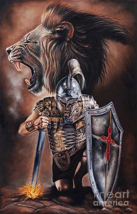 Valiant Men By Ilse Kleyn Prophetic Art Warriors Angel Warrior