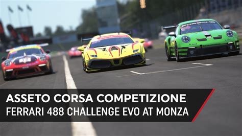 Assetto Corsa Competizione Ferrari 488 Challenge Evo At Monza YouTube