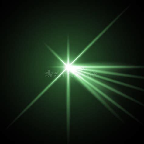Light With A Glare Green Color Stock Vector Illustration Of Flare