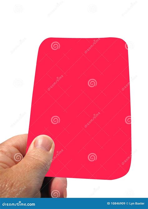 Red Card Stock Image Image Of Text Showing Presentation 10846909