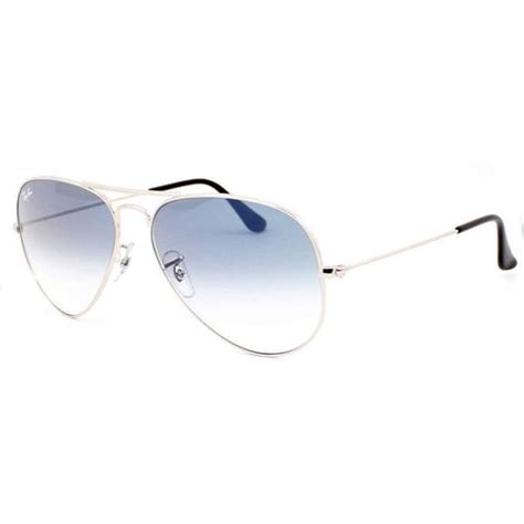 ray ban rb3025 003 3f aviator gradient silver frame light blue gradient 55mm lens sunglasses