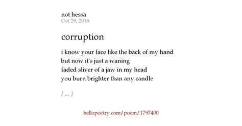 Corruption By Ashes — Hello Poetry