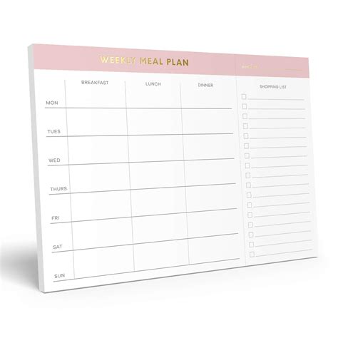Buy Sweetzer Orange Weekly Meal Planner And Grocery List Magnetic