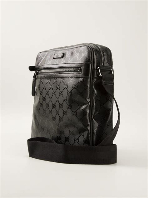 Lyst Gucci Monogram Shoulder Bag In Black For Men