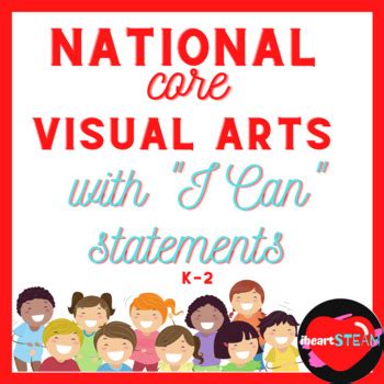 National Core Visual Arts Standards K Bundle I Can Statements