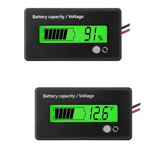 Pcs DC V V V V V Battery MeterBattery Capacity Voltage