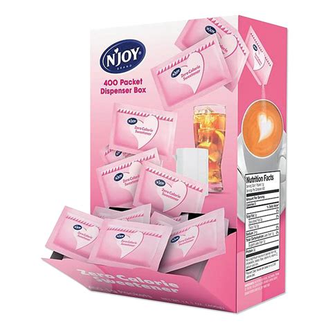 Pink Saccharin Artificial Sweetener Packets By Njoy Njo83034
