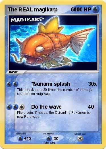 Pokémon The Real Magikarp 600 600 Tsunami Splash My Pokemon Card