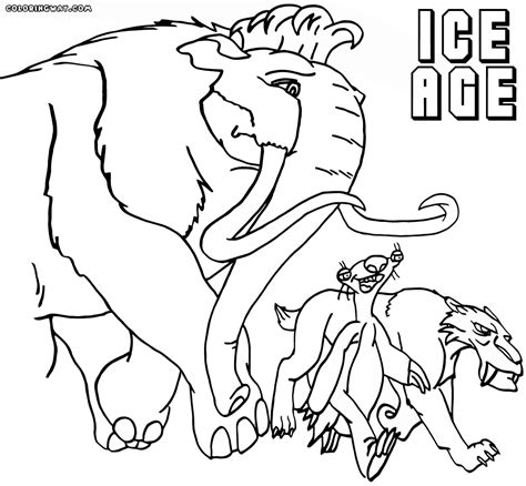 ice age coloring sheets  drone fest
