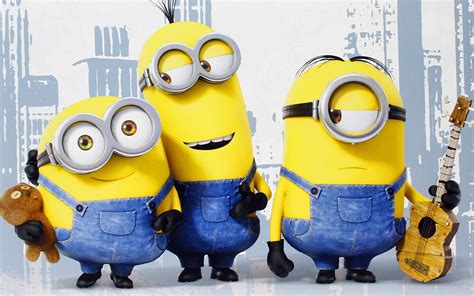 Mignons Bob Stewart Kevin Amigos Nova York Minions Wallpaper