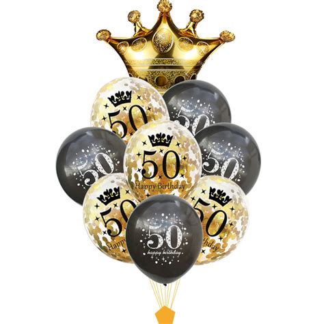 50 Birthday Ballon Deco Birthday 50 Years Balloon 50th Birthday Party