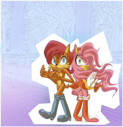 Park Sally And Amy On Deviantart Sonic