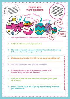 This lovely set contains 12 maths challenge cards with an easter theme and comes complete with a separate answer sheet, making it easy for you to quickly check work or for students to test each other. KS2 Easter Activity Pack | TheSchoolRun
