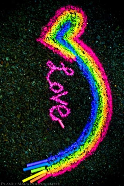 Rainbow Colors De Larc En Ciel Toni Kami Colorful Chalk Art Love