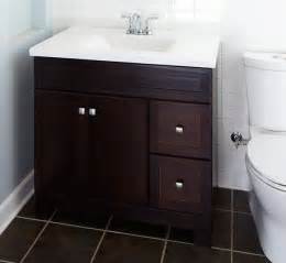 A vanity offers bathroom storage space. Replace a Bath Vanity