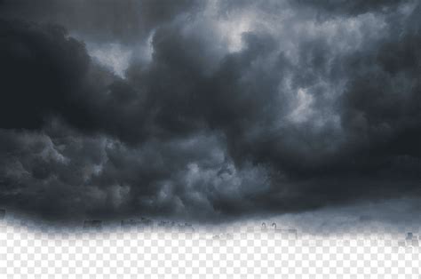 Dark Black Clouds Background