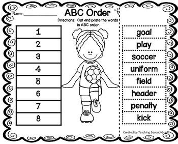 Home > social studies > holidays > spring > printables > spring alphabetical order worksheet. ABC Order Worksheets by Teaching Second Grade | Teachers ...