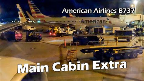 American Airlines Main Cabin Extra Boeing Youtube