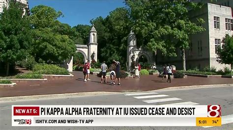 Pi Kappa Alpha Fraternity At Indiana University Issued Cease And Desist
