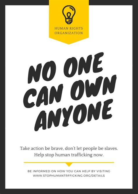 Free Custom Printable Human Trafficking Poster Templates Canva