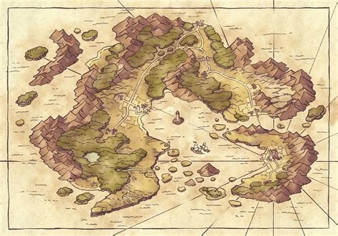 A Fantasy Campaign Map Arvyre By 2 Minute Tabletop Fantasy Map