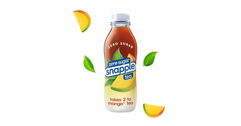 Zero Sugar Takes 2 To Mango® Tea Snapple