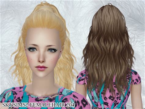 The Sims Resource Skysims Hair 204 Mesh