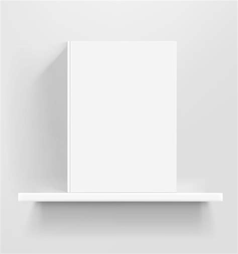 Download White Book On White Shelf Vector Mockup For Free In 2022