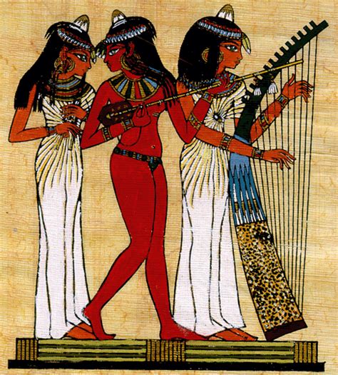 The Three Musicians And The Cat Tomb Of Nakht Near Luxor Egypt