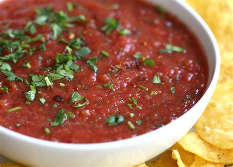 Easy Homemade Salsa This Fresh Tomato Salsa Is Super Quick To Make In A Blender Or A Food