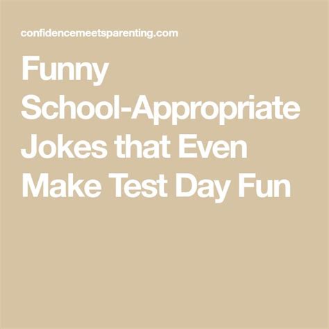 The Words Funny School Appropriate Jokes That Even Make Test Day Fun On