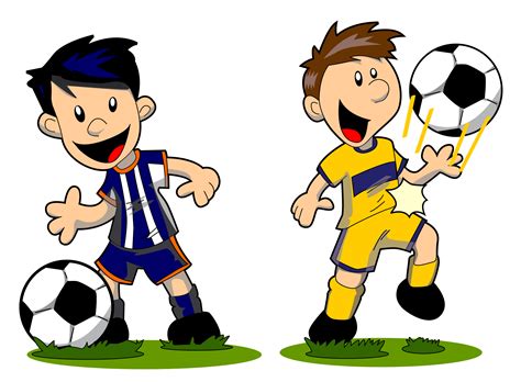 Soccer Player Boy Cartoon Free Clipart Best