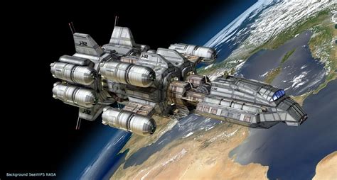 3d Spaceship Models By Peter Cuthbert Concept Ships