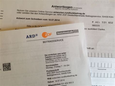 Rundfunkbeitrag widerspruch mit diesem muster einlegen und umgehen. Le Rundfunkbeitrag: la redevance audiovisuelle allemande ...