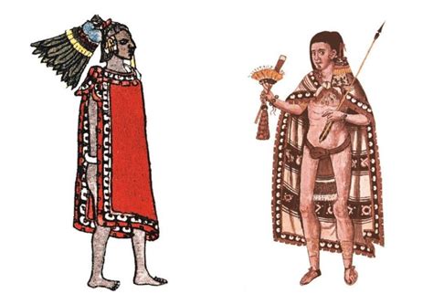Tenochtitlan Cómo Se Vestían Hombres Y Mujeres Antes De La Llegada De