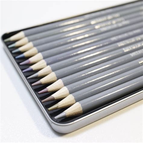 Kingart® Pro Metallic Colored Pencils Set Of 12 Unique Colors