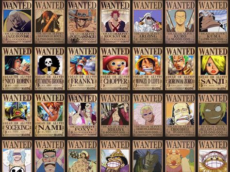 One Piece Wanted Poster Wallpapers Wallpaper Cave