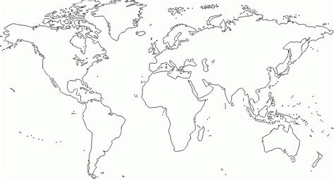 World Map Coloring Activity Coloring Home