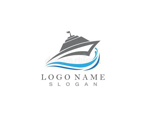 Cruise Ship Logo Template Vector Icon Design Stock Vector