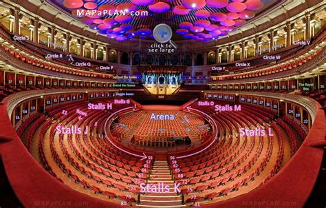 Royal Albert Hall Detailed Seat Numbers Seating Plan