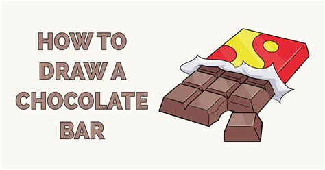 how to draw a chocolate bar really easy drawing tutorial