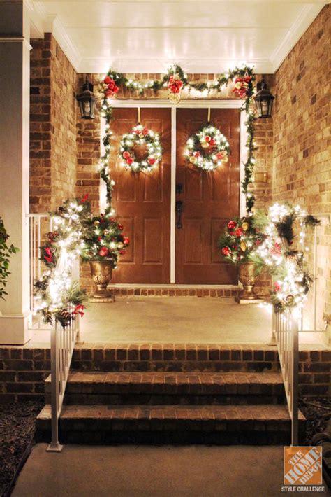 Front yard stone landscaping for walkway. 50 Best Christmas Porch Decoration Ideas for 2020