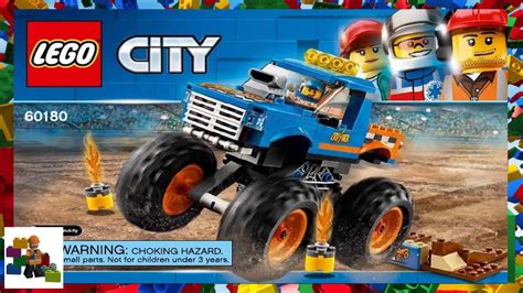 | truck lego instruction manuals. LEGO instructions - City - 60180 - Monster Truck - YouTube