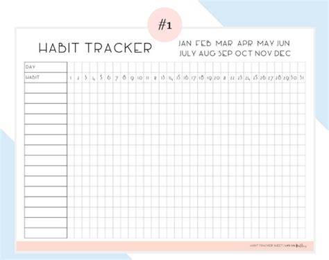 A free printable habit tracker that you can use it in your a simple habit tracker in 8.5 x 11 printable template which allow you to track 30 days to creating a new. 10+ Useful & Free Habit Tracker (Printable Templates) | UTemplates