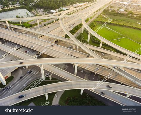 Aerial View Massive Highway Intersection Stack Stock Photo 428974387
